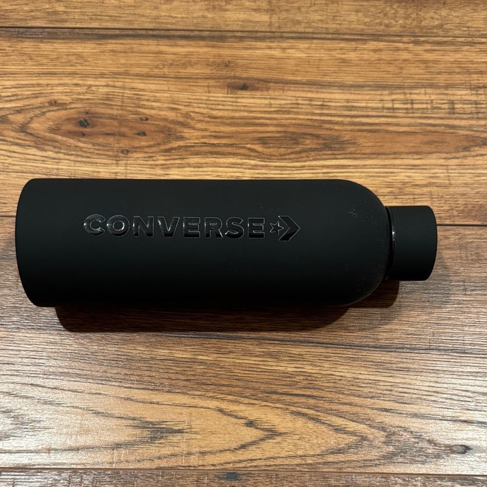 Converse Rubber/Stainless Steel Matte Black Bottle